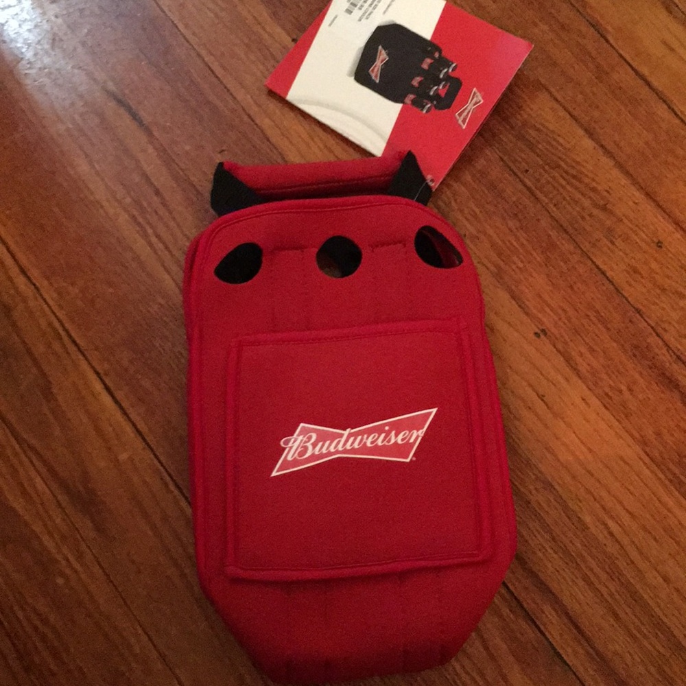 Budweiser six pack beverage tote